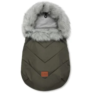 Winterfußsack für Baby für einen Kinderwagen, eine Gondel oder einen Schlitten Winter x-khaki