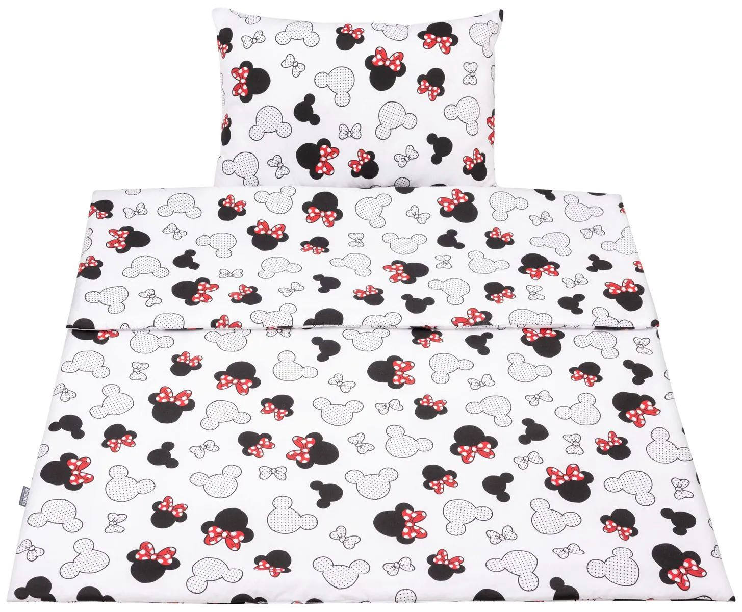 Baumwoll-Kleinkinderbettwäsche 2-teiliges Set mit Füllung Kinderbettdecke 135×100 cm und Kissen 60×40 cm little mouse
