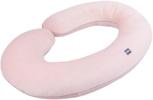 Großes Schwangerschaftskissen in C-Form, 140×85 cm, rosa