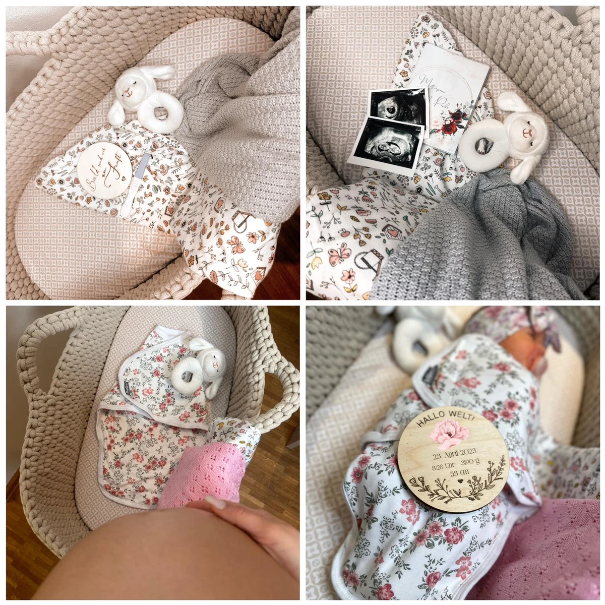 Baby Swaddle Wrap 2 pc Set MiMi Floral 0-3m Bellochi 3