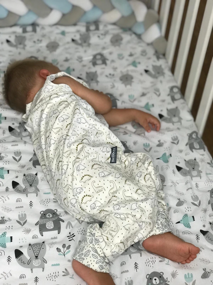 Doppelseitiger Schlafsack mit Füßen für Kinder von 1-2 Jahren TOG 1.0 happy dino Bellochi 3