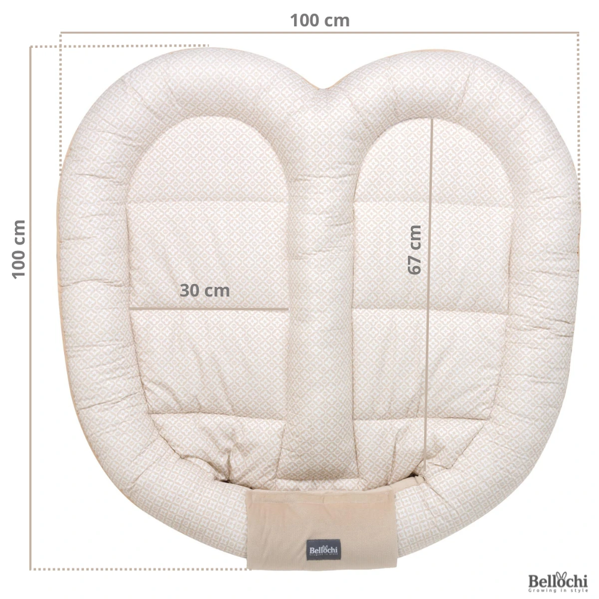 Baby Nestchen für Zwillingsbabys Lux-Kollektion 100×100 cm Bellochi 5