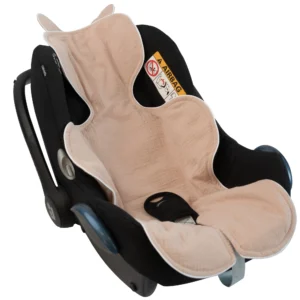 Musselin Babyschalen-Einlage Beige