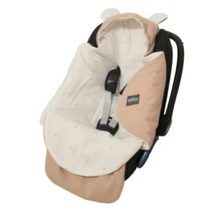 Musselin Einschlagdecke Babyschale Light