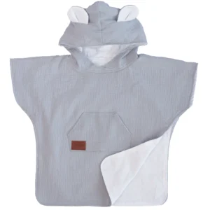 Musselin Poncho für Kinder Grey