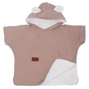 Musselin Poncho für Kinder Grey