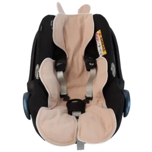 Musselin Babyschalen-Einlage Beige