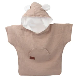 Musselin Poncho für Kinder Grey